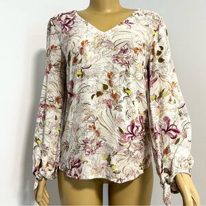 Maeve Anthropologie Floral Blouse Womens Size‎ XS Boho Peasant